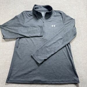 Under Armour Womens Velocity Half Zip Gray Heather Pullover 1384249 Size Medium